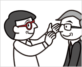 眼鏡選びの強い味方！ メガネフィッターの存在（イメージ）