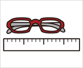 知っておくと便利！ メガネフレームのサイズ（イメージ）
